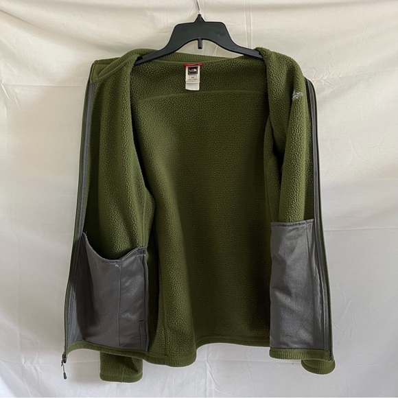 The North Face Vintage Windstopper Full Zip Fleece Size Medium Green Jacket - Picture 4 of 15